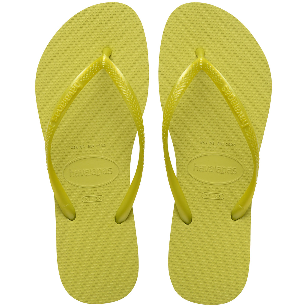Women's Slim Flip Flops - Wild Lime
