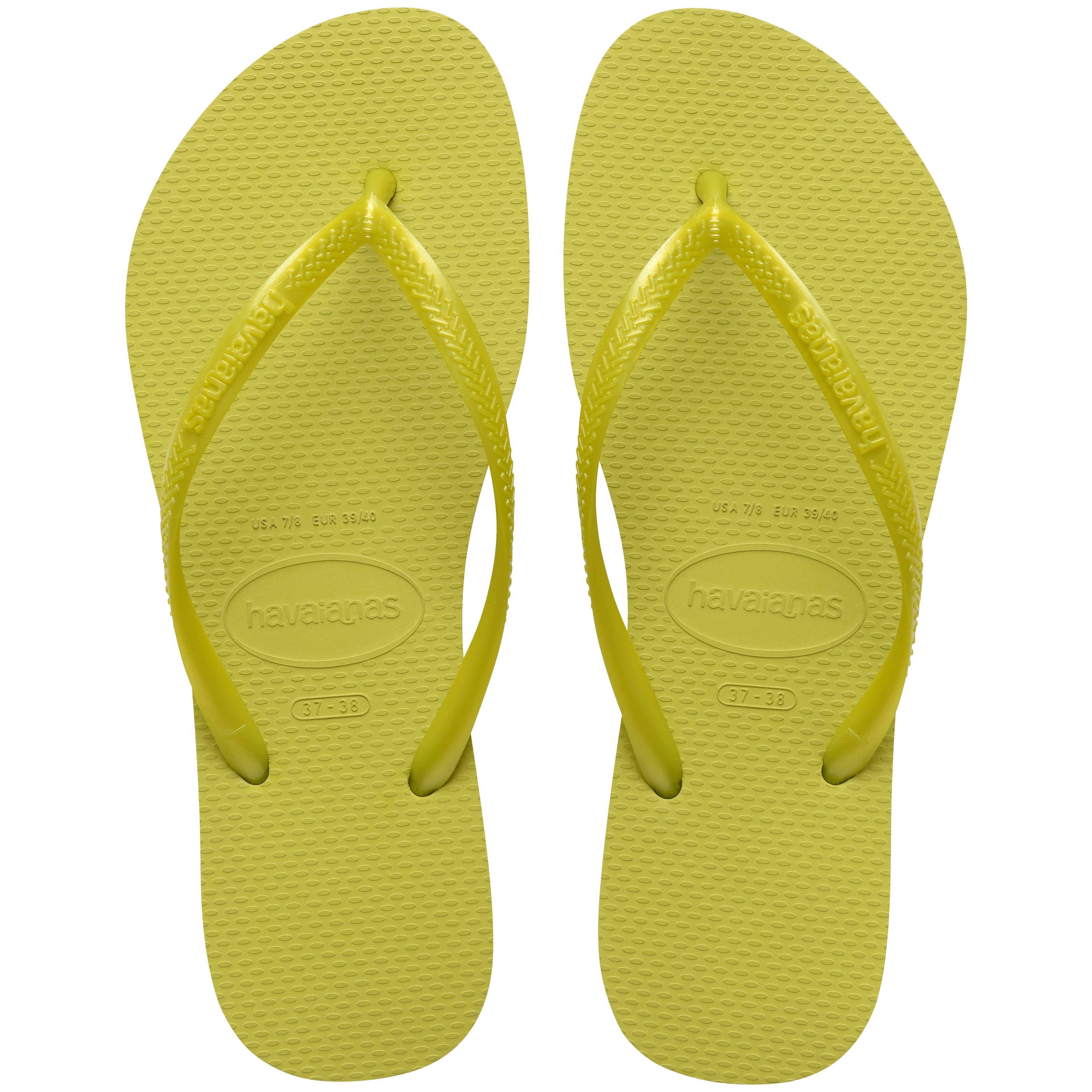 Women's Slim Flip Flops - Wild Lime